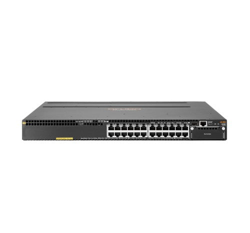 HPE Aruba Networking Aruba 3810M 24G PoE+ 1-slot Managed L3 Gigabit Ethernet (10/100/1000) Power over Ethernet (PoE) 1U Black