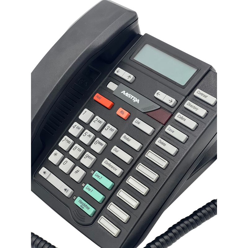 Aastra 9417CW Two-Line Analog Telephone – Caller ID & Call Waiting (Refurbished)