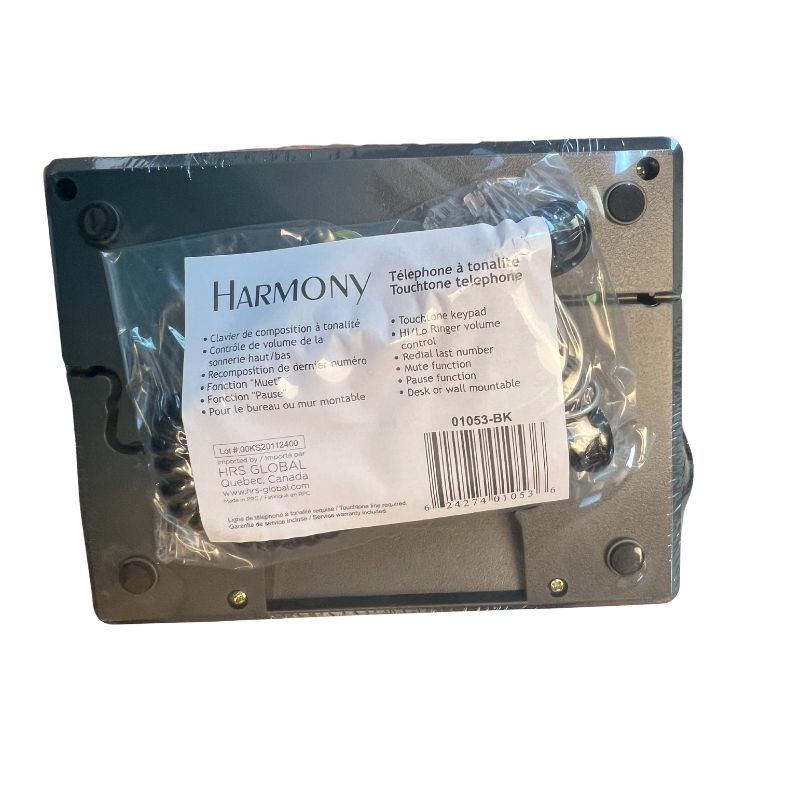 Harmony Analog Desk Phone (01053-BK)- Black