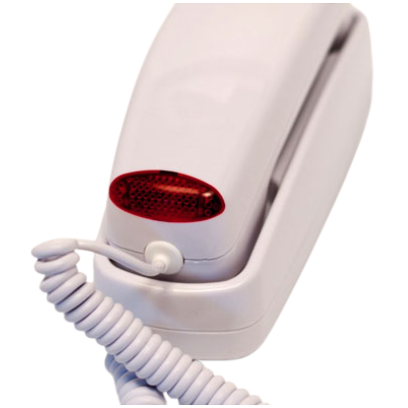 Med-Pat TL-IP SIP VoIP Trimline Telephone – PoE Hearing Aid Compatible Hospital Phone