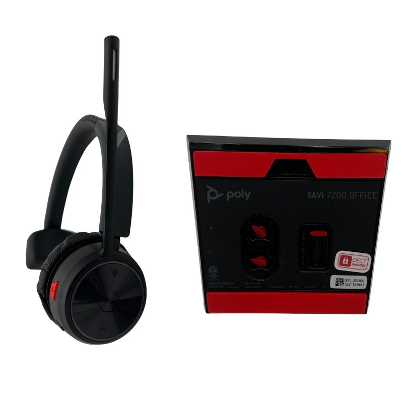 Poly Savi 7210 Monaural Office Wireless (213010-01) (7W6D4AA#ABA) POLYCOM
