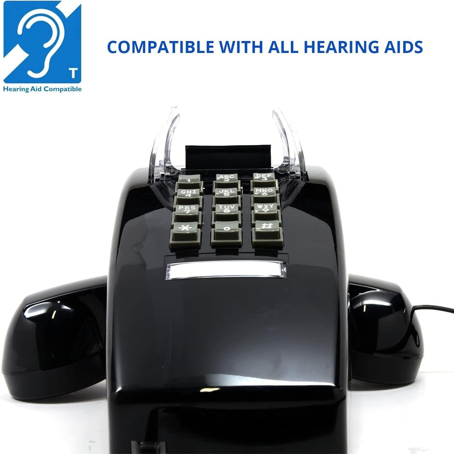 Scitec 2554W Wall-Mounted Phone (No MW) Black (25402)