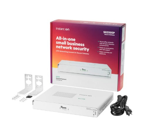 Passerelle/contrôleur HPE Networking Instant On Secure SG2505P 10, 100, 1000, 2500 Mbit/s