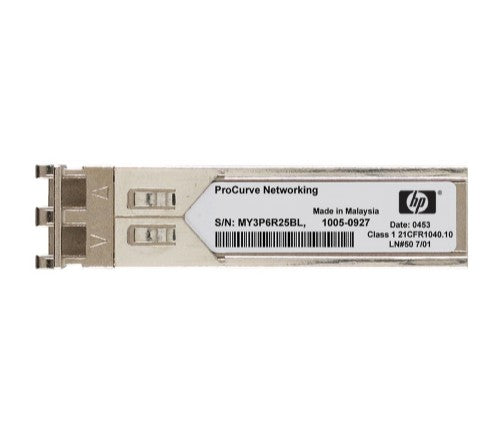 HPE X120 1G SFP LC BX 10-D network transceiver module Fiber optic 1000 Mbit/s 1490 nm