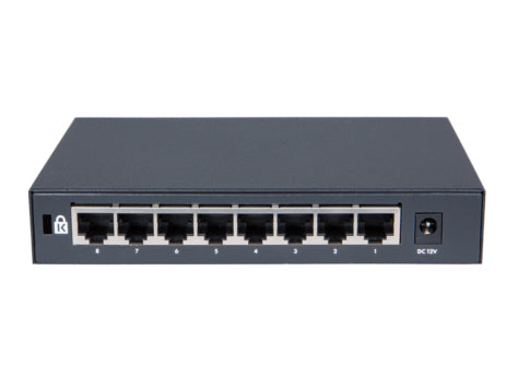 HPE OfficeConnect 1420 8G Unmanaged L2 Gigabit Ethernet (10/100/1000) 1U Gray