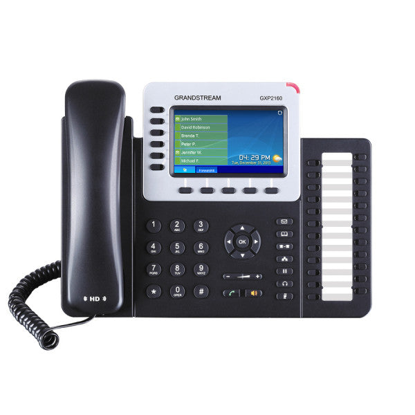 Grandstream GXP2160 – Téléphone IP 6 lignes avec Bluetooth (Neuf)