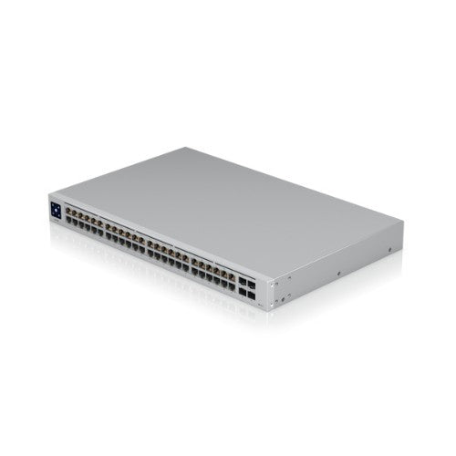 Commutateur réseau Ubiquiti UniFi USW-48-POE Administré L2 Gigabit Ethernet (10/100/1000) Power over Ethernet (PoE) 1U Acier inoxydable
