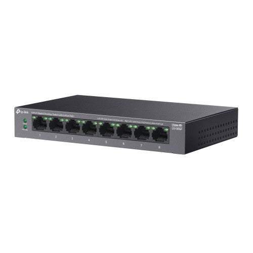 TP-Link LiteWave LS108GP network switch Unmanaged Gigabit Ethernet (10/100/1000) Power over Ethernet (PoE) Black