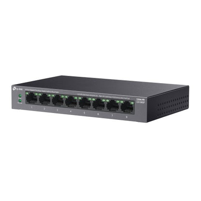 TP-Link LiteWave LS108GP network switch Unmanaged Gigabit Ethernet (10/100/1000) Power over Ethernet (PoE) Black
