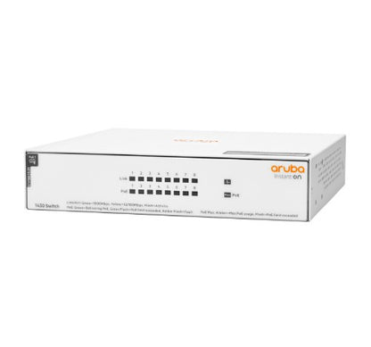 HPE Aruba Instant On 1430 8G Class4 PoE 64W Unmanaged L2 Gigabit Ethernet (10/100/1000) Power over Ethernet (PoE)