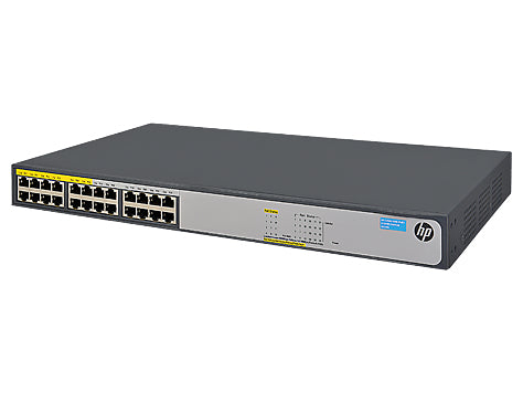 HPE 1420-24G-PoE+ (124W) Unmanaged L2 Gigabit Ethernet (10/100/1000) Power over Ethernet (PoE) 1U Gray