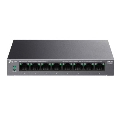 TP-Link LiteWave LS108GP network switch Unmanaged Gigabit Ethernet (10/100/1000) Power over Ethernet (PoE) Black