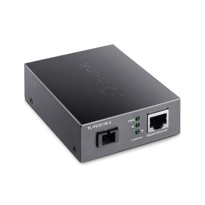 TP-Link TL-FC311B-2 network media converter 1000 Mbit/s Single-mode Black