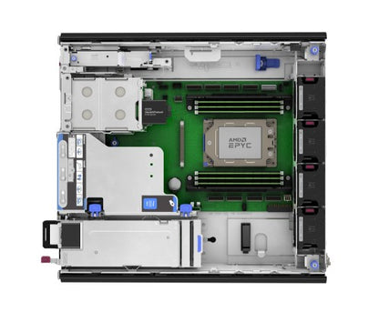 HPE ProLiant DL145 Gen11 8124P 2.45GHz 16c 1P 1x16GB-R 2SFF 1x480GB SSD 1x700W PS NA Server