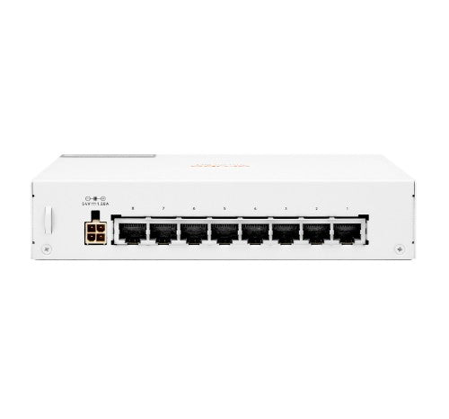 HPE Aruba Instant On 1430 8G Class4 PoE 64W Unmanaged L2 Gigabit Ethernet (10/100/1000) Power over Ethernet (PoE)