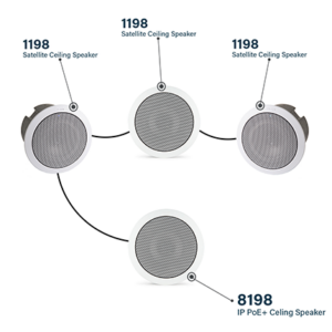 8198 IP PoE+ Ceiling Speaker | Algo SIP Ceiling Speaker