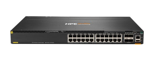 HPE Aruba Networking CX 6300M 24-port 1GbE Class 4 PoE and 4-port SFP56 Switch