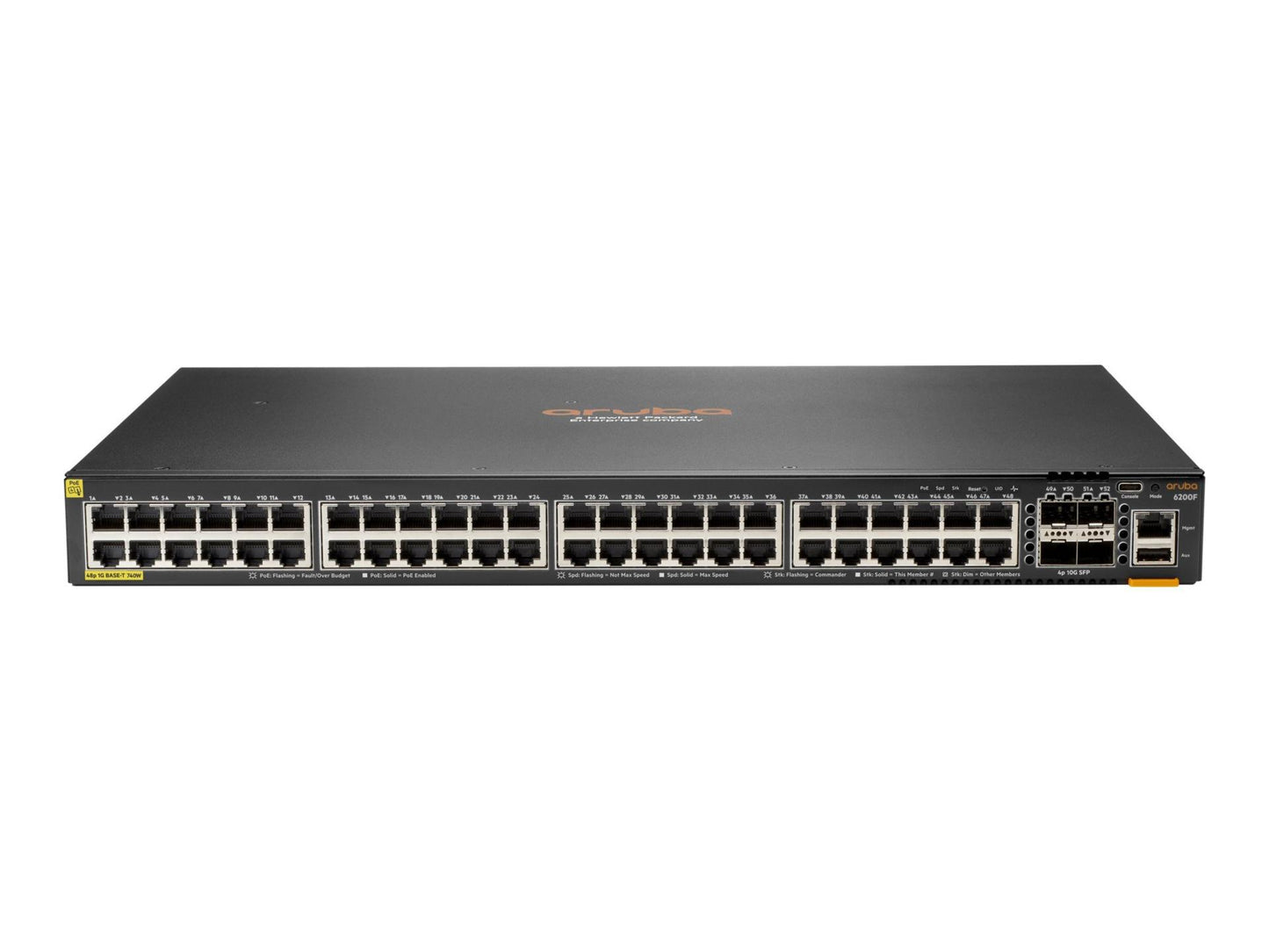 Commutateur Aruba 6200F 48G Class4 PoE 4SFP+ JL727B