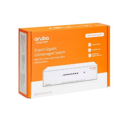 HPE Aruba Instant On 1430 8G Unmanaged L2 Gigabit Ethernet (10/100/1000)