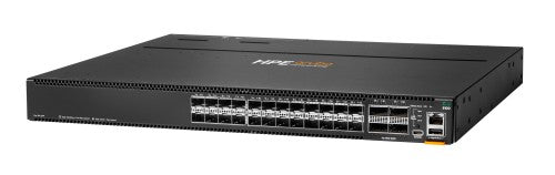HPE Aruba Networking CX 8100 24p SFP+ 10G 4p QSFP28 100G Connector to Power Airflow Switch