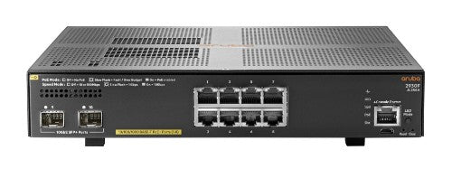 HPE Aruba 2930F 8G PoE+ 2SFP+ Managed L3 Gigabit Ethernet (10/100/1000) Power over Ethernet (PoE) 1U