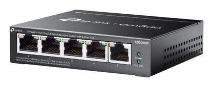 TP-Link Omada ES205GP network switch Managed Gigabit Ethernet (10/100/1000) Power over Ethernet (PoE) Black