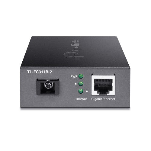 TP-Link TL-FC311B-2 network media converter 1000 Mbit/s Single-mode Black