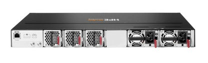 HPE Aruba Networking CX 8100 24p SFP+ 10G 4p QSFP28 100G Connector to Power Airflow Switch