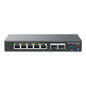 Grandstream Networks GCC6010 network switch Gigabit Ethernet (10/100/1000) Power over Ethernet (PoE) Black, Silver