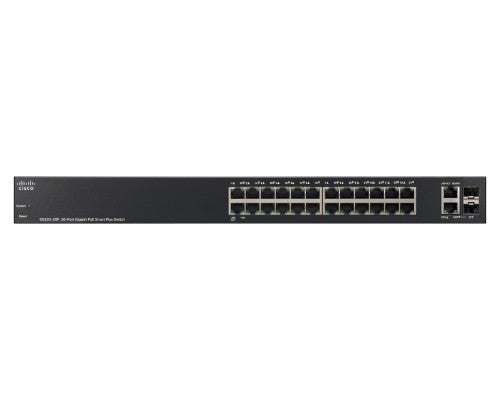 Cisco Small Business SG220-26P Managed L2 Gigabit Ethernet (10/100/1000) Power over Ethernet (PoE) Black