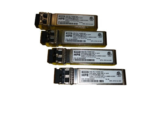 Transcepteur HPE MSA 16Gb Fibre Channel à ondes courtes SFP+ (pack de 4)
