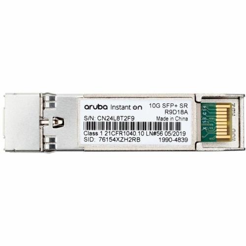 Module émetteur-récepteur HPE Aruba 10G SFP+ – Émetteur-récepteur réseau fibre compatible TAA