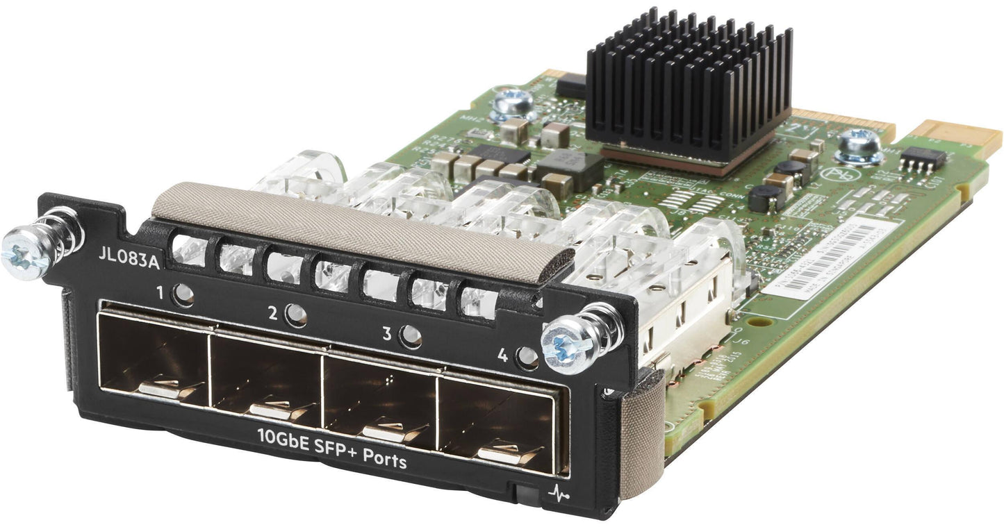 HPE Aruba 4-Port 10 Gigabit SFP+ Expansion Module – Network Switch Expansion Card