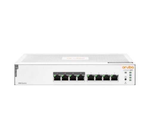 HPE Aruba Instant On 1830 8G 4p Class4 PoE 65W Managed L2 Gigabit Ethernet (10/100/1000) Power over Ethernet (PoE)
