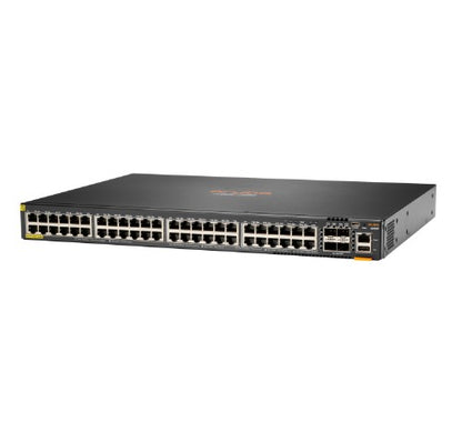 Commutateur administrable HPE Aruba Networking CX 6200F 48G Class-4 PoE 4SFP+ 740W L3 Gigabit Ethernet (10/100/1000) Power over Ethernet (PoE) 1U
