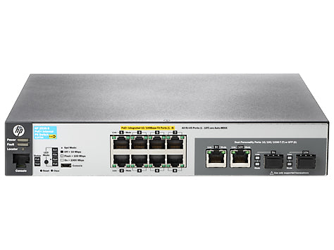 HPE Aruba Networking Aruba 2530 8 PoE+ Internal PS Managed L2 Fast Ethernet (10/100) Power over Ethernet (PoE) 1U Gray