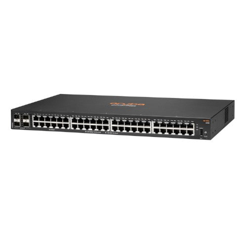 Commutateur HPE Aruba Networking Aruba 6100 48G 4SFP+ géré L3 Gigabit Ethernet (10/100/1000) 1U Noir