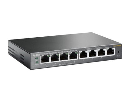 TP-Link TL-SG108PE Managed L2 Gigabit Ethernet (10/100/1000) Power over Ethernet (PoE) Black