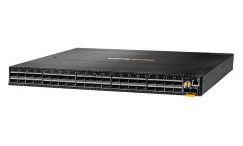 HPE Aruba Networking CX 9300S 32p QSFP28 100G 8p QSFP-DD 400G Front-to-Back 6xFan 2xAC Bundle