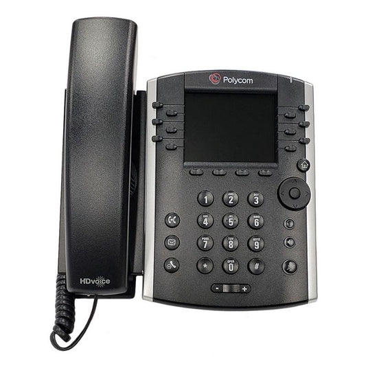 Polycom VVX410 HD Voice Multimedia Phone (2200-46162-025) – Refurbished