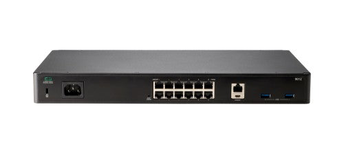 HPE Aruba Networking 9012 (RW) TAA 12xGbE 6xPoE+ Branch 2K Clients - 32 APs Gateway