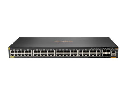 Commutateur HPE Aruba Networking Aruba 6300F 48 ports 1GbE Class 4 PoE et 4 ports SFP56 géré L3 Gigabit Ethernet (10/100/1000) Power over Ethernet (PoE) 1U Gris