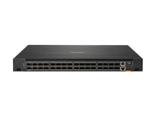 HPE Aruba Networking 8325‑32C 32p 100G QSFP+/QSFP28 Back‑to‑Front 6 Fans 2 Power Supply Bundle Managed L3 1U Black