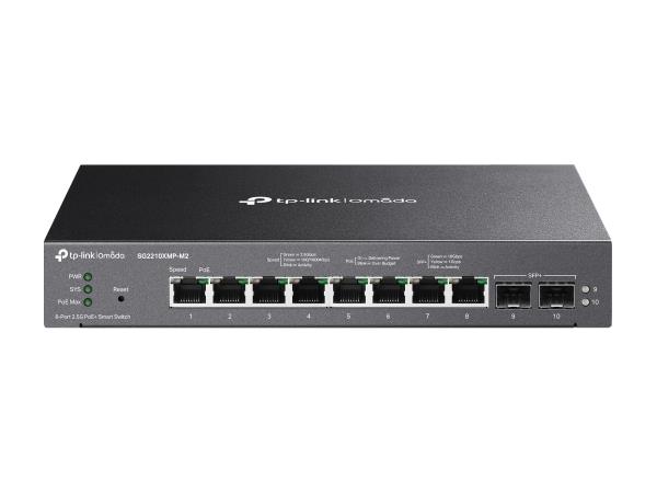 TP-Link Omada 8-Port 2.5G PoE+ Smart Switch with 2× 10G SFP+ Uplinks