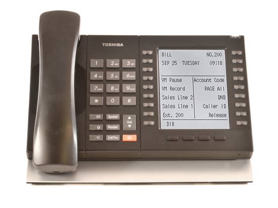 Téléphone de bureau numérique Toshiba DP5130-SDL – Téléphone de bureau numérique à affichage rétroéclairé V.4