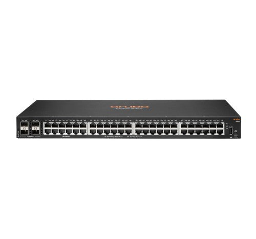 Commutateur HPE Aruba Networking Aruba 6100 48G 4SFP+ géré L3 Gigabit Ethernet (10/100/1000) 1U Noir
