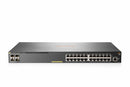 HPE Aruba Networking Aruba 2930F 24G PoE+ 4SFP+ TAA Managed L3 Gigabit Ethernet (10/100/1000) Power over Ethernet (PoE) 1U Gray