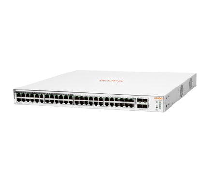 HPE Aruba Instant On 1830 48G 24p Class4 PoE 4SFP 370W Managed L2 Gigabit Ethernet (10/100/1000) Power over Ethernet (PoE) 1U