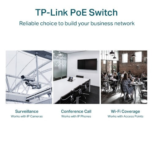TP-Link TL-SG1218MPE network switch Managed L2 Gigabit Ethernet (10/100/1000) Power over Ethernet (PoE) 1U Black