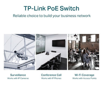 TP-Link TL-SG1218MPE network switch Managed L2 Gigabit Ethernet (10/100/1000) Power over Ethernet (PoE) 1U Black